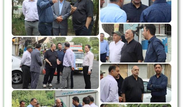 در ادامه طرح ۳۶۰ درجه انجام شد: بازدید مدیران ارشد شهری تهران از هفتمین ناحیه منطقه ۴*